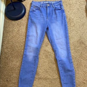 Skinny high rise jeans